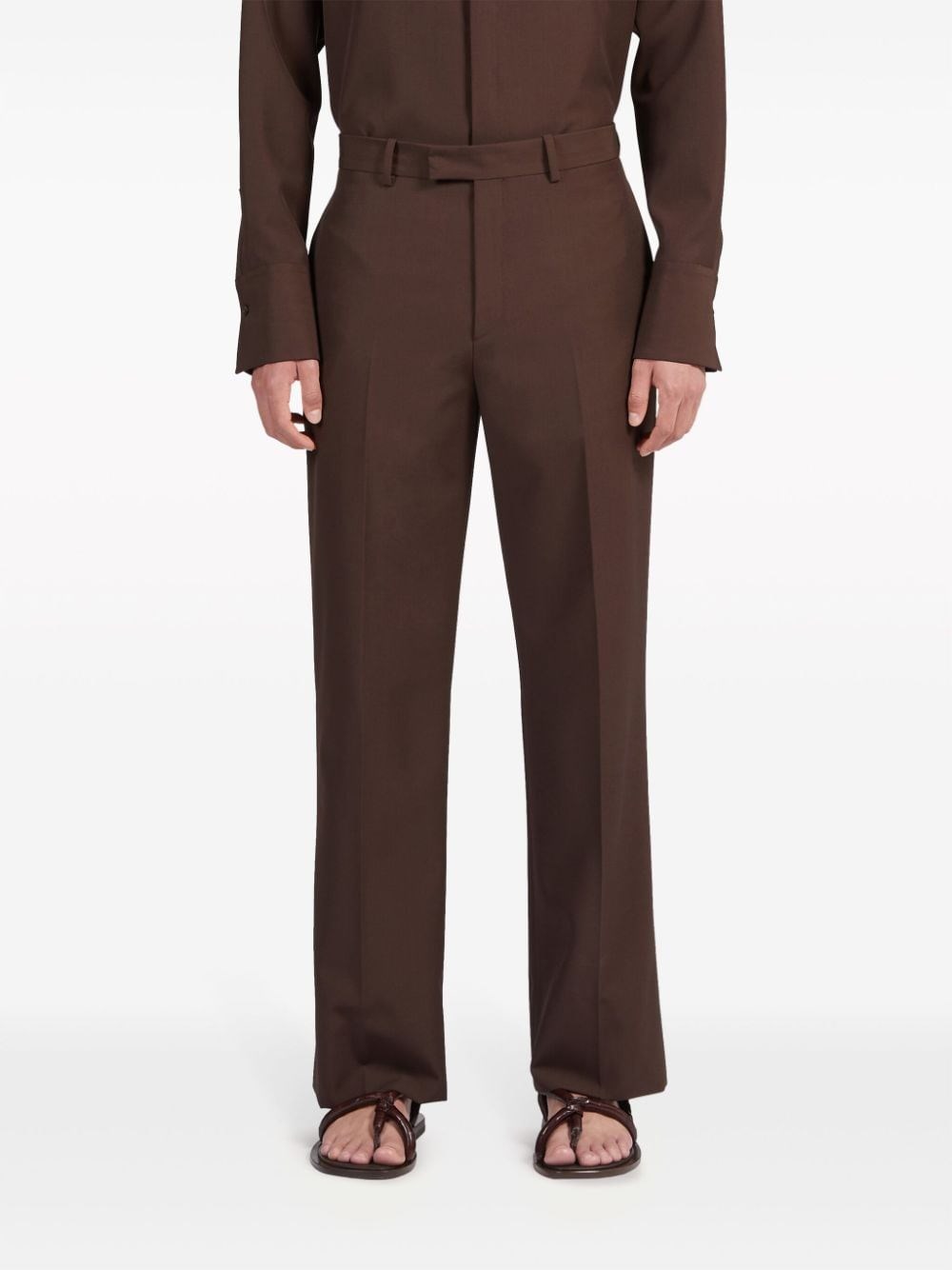 Al Duca D'Aosta Ferragamo Pantalone Dal Taglio Sartoriale