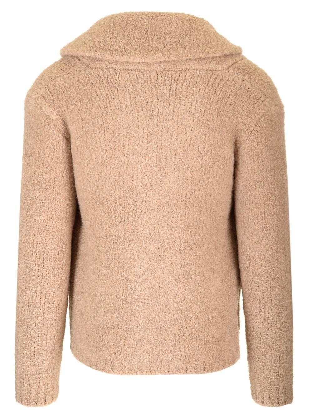 Al Duca D'Aosta Gabriele Pasini Cardigan Bouclè Beige