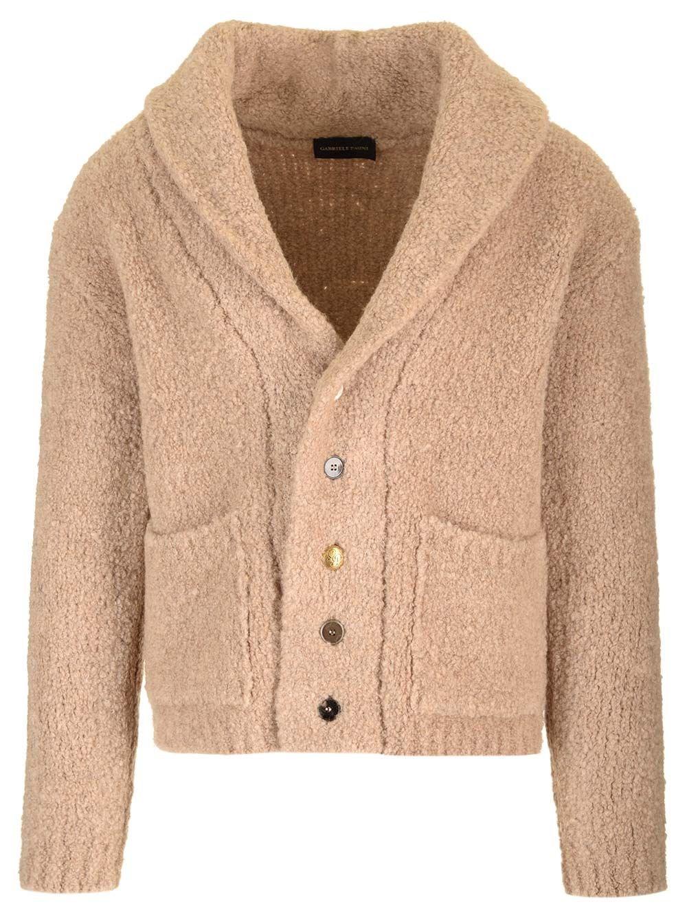 Al Duca D'Aosta Gabriele Pasini Cardigan bouclè beige