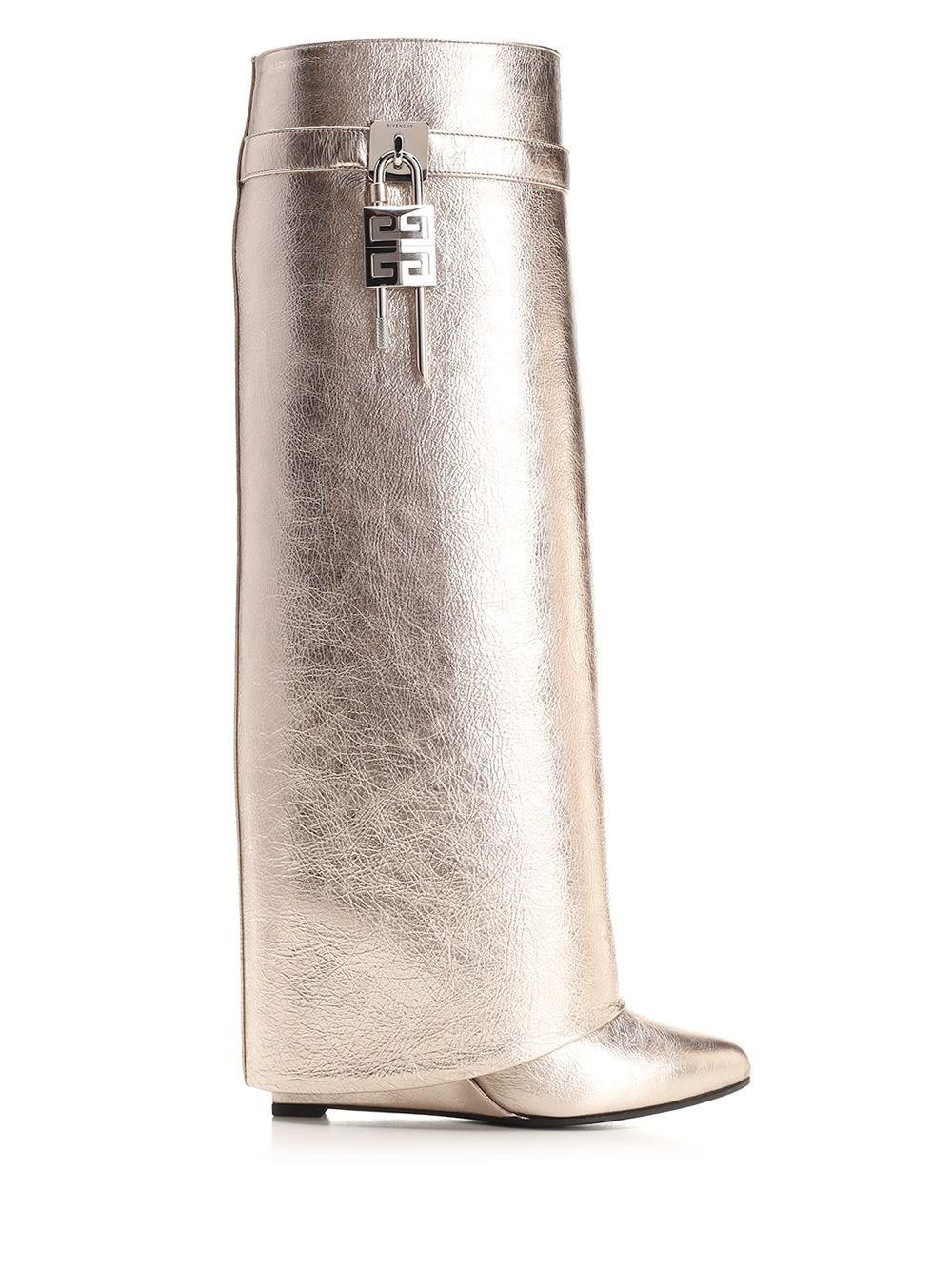 Al Duca D'Aosta Givenchy Stivali "Shark Lock" dusty gold