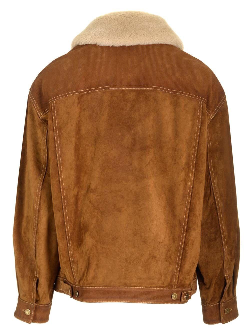 Al Duca D'Aosta Golden Goose Giacca In Pelle Scamosciata