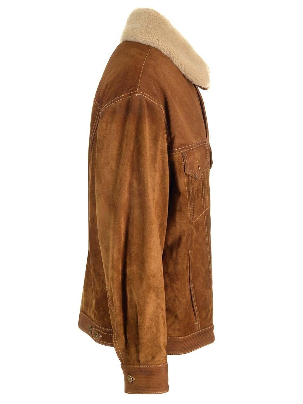 Al Duca D'Aosta Golden Goose Giacca In Pelle Scamosciata