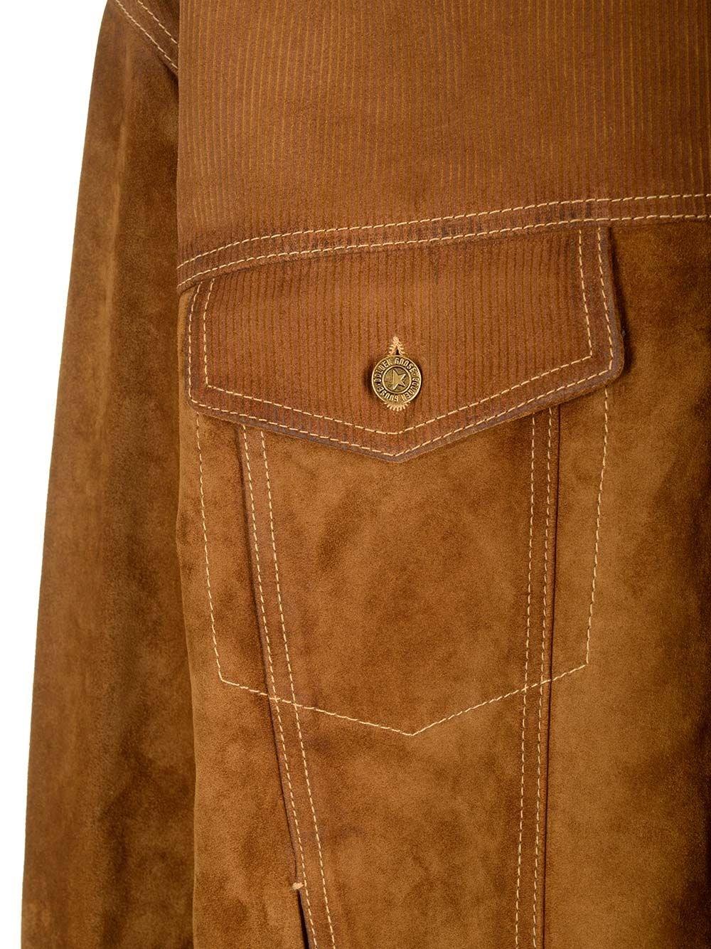 Al Duca D'Aosta Golden Goose Giacca In Pelle Scamosciata