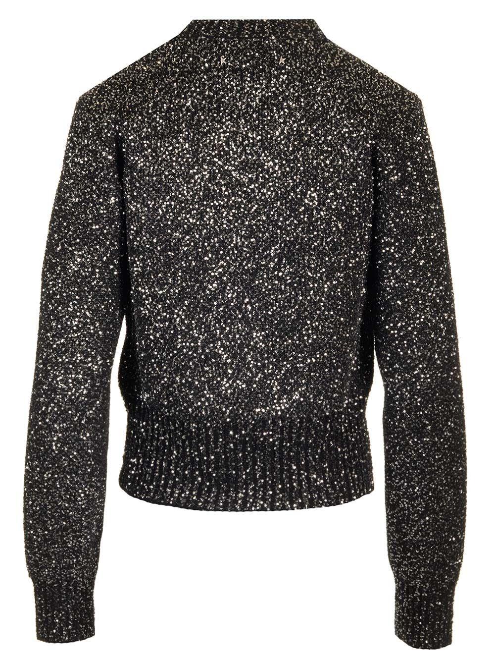 Al Duca D'Aosta Golden Goose Maglione Lana Con Paillettes