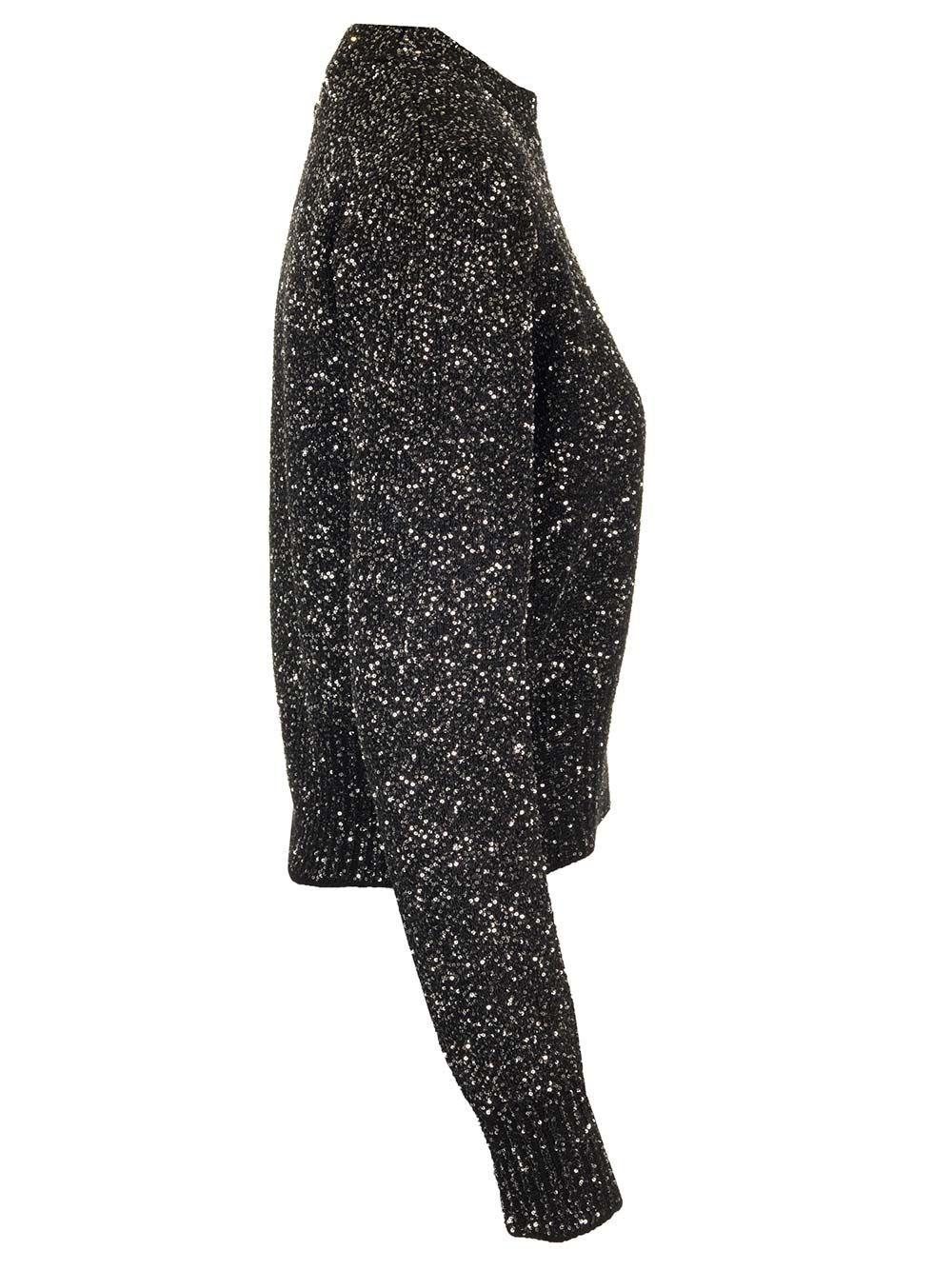 Al Duca D'Aosta Golden Goose Maglione Lana Con Paillettes