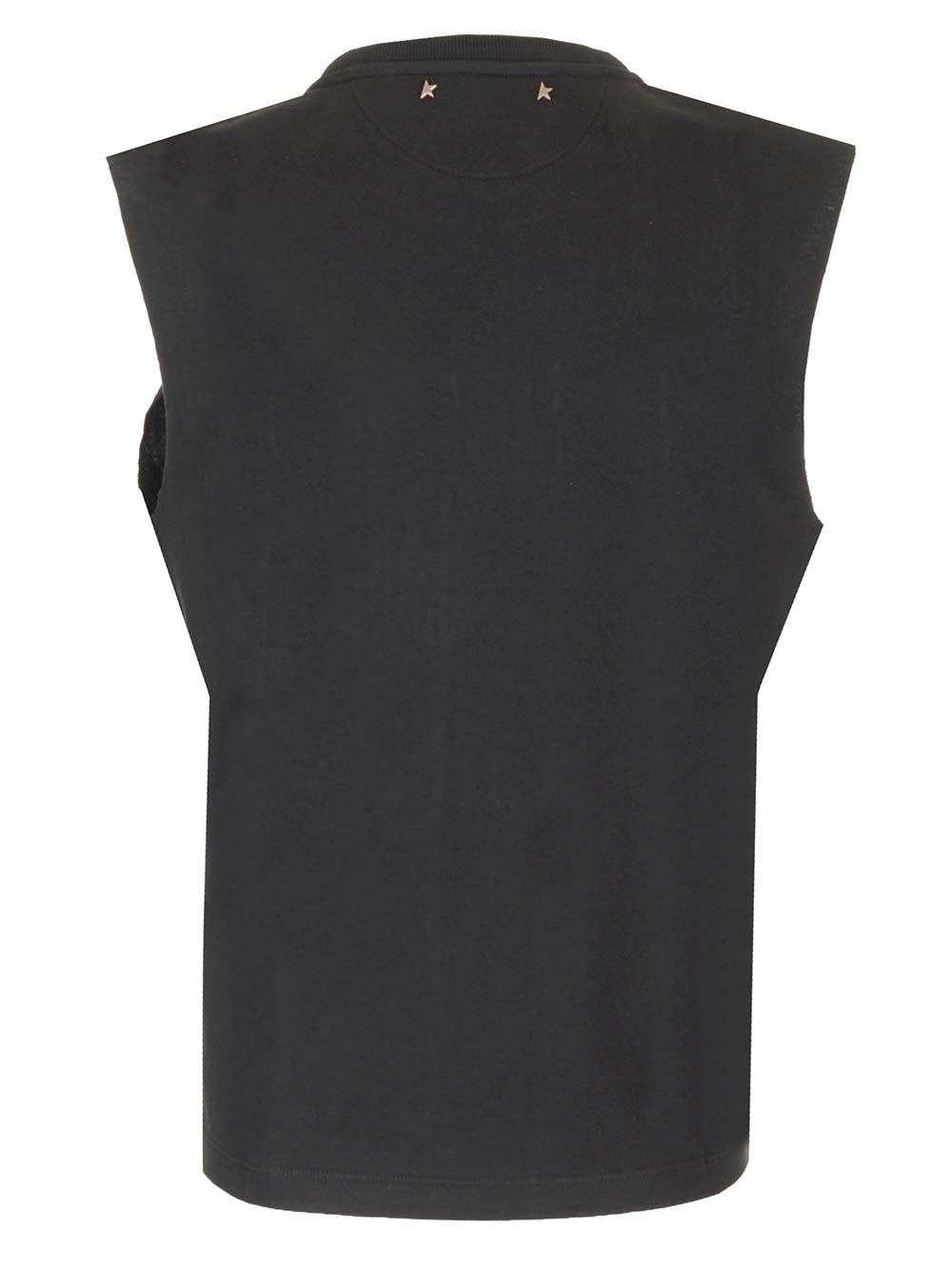 Al Duca D'Aosta Golden Goose Top In Cotone Con Perline