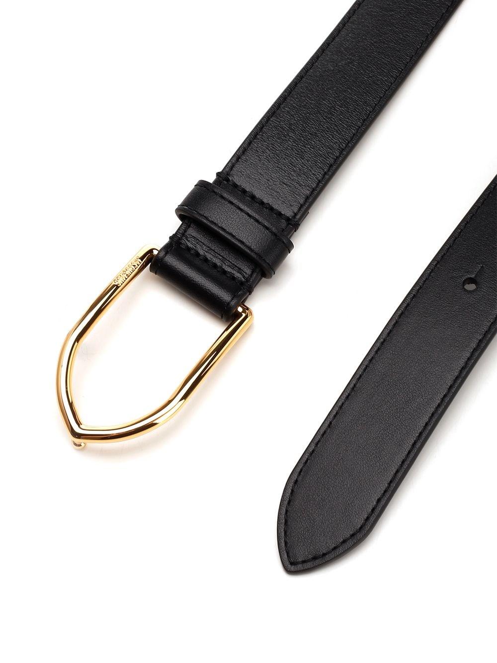 Al Duca D'Aosta Jacquemus Cintura 'Le Bambino' In Pelle Nera