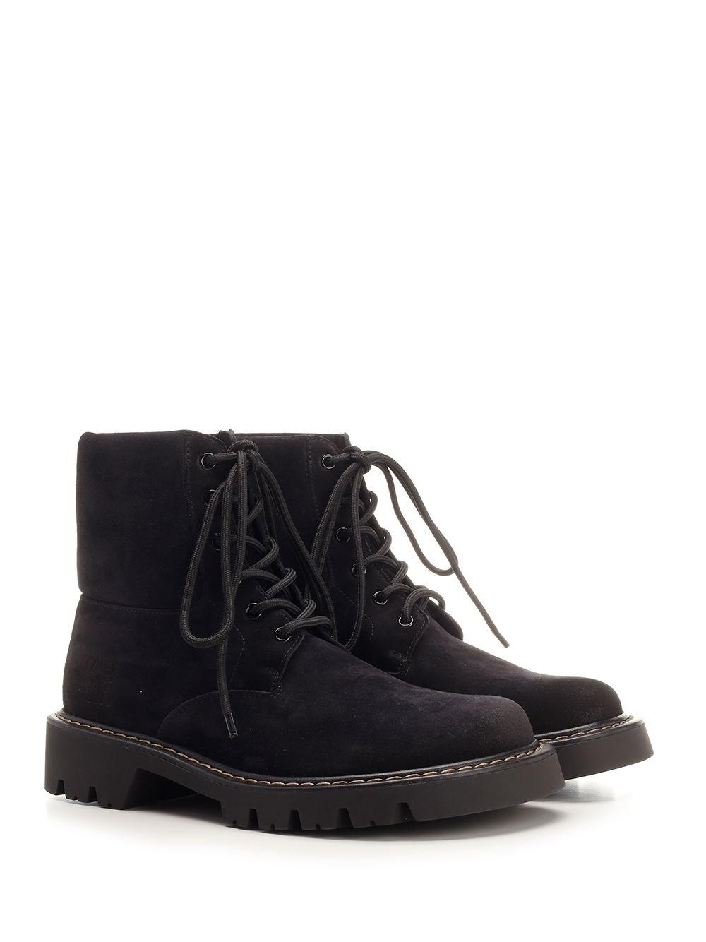 Al Duca D'Aosta Loewe Stivaletto Sierra Combat Boot In Pelle Scamosciata