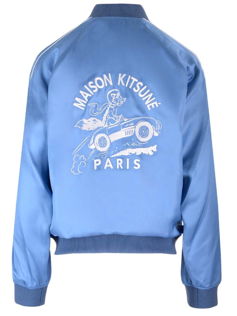 Al Duca D'Aosta Maison Kitsuné Giacca Varsity In Satin