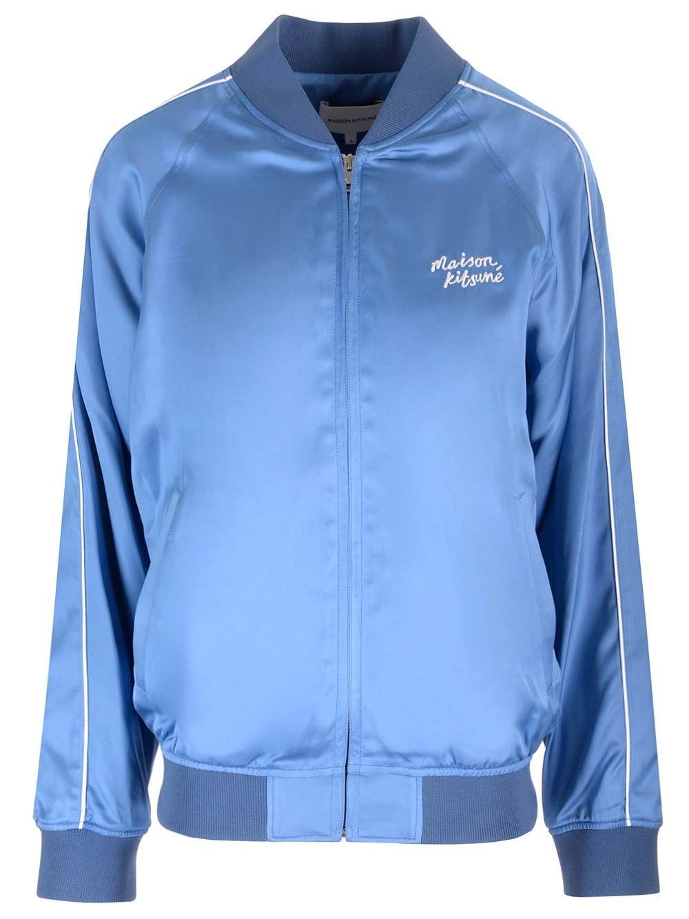 Al Duca D'Aosta Maison Kitsuné Giacca varsity in satin