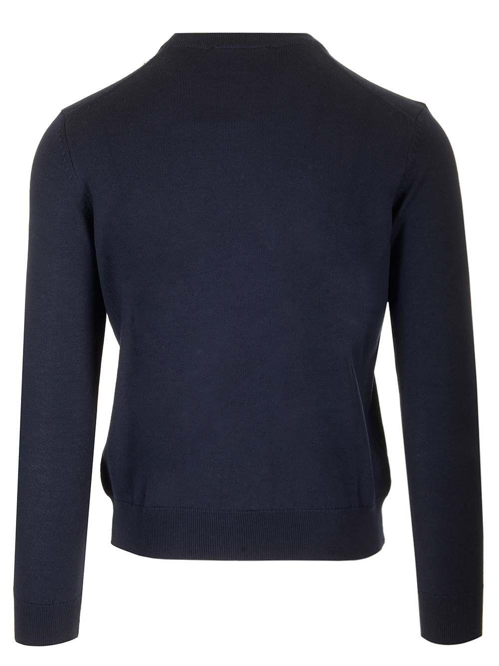 Al Duca D'Aosta Maison Kitsuné Maglia In Lana Fox Head Bold