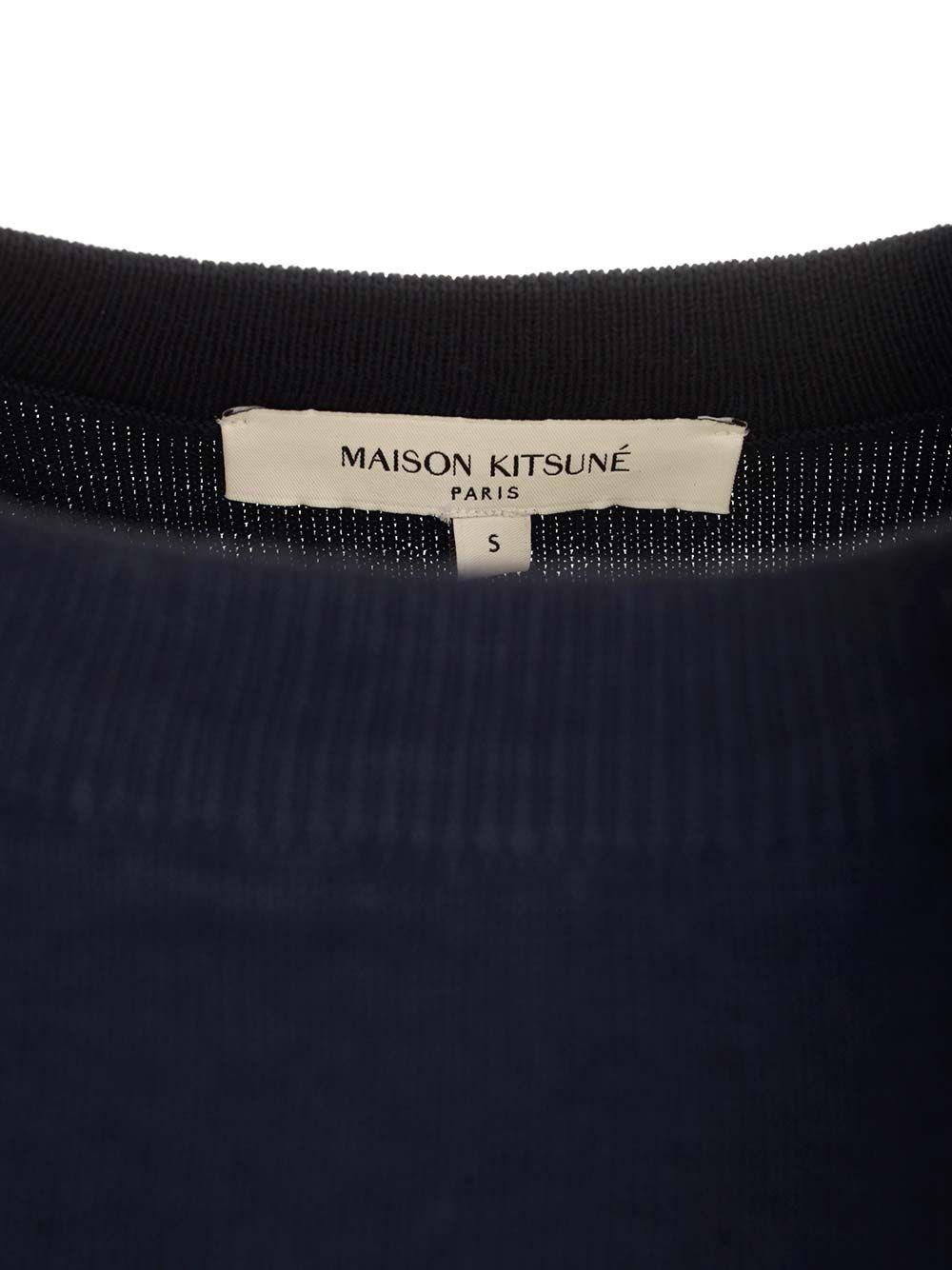 Al Duca D'Aosta Maison Kitsuné Maglia In Lana Fox Head Bold