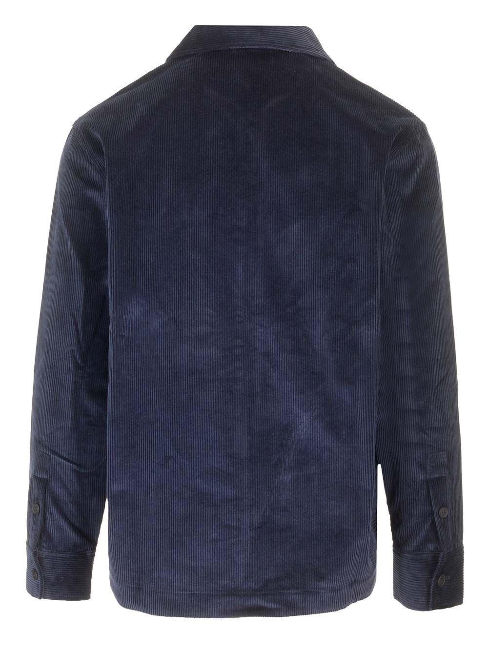 Al Duca D'Aosta Maison Kitsuné OVERSHIRT IN VELLUTO