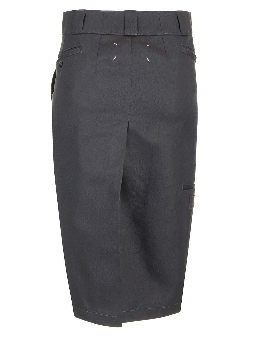 Al Duca D'Aosta Maison Margiela Gonna Midi In Gabardina