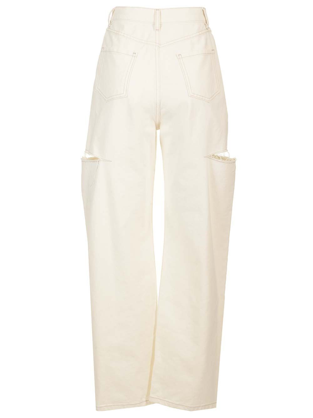 Al Duca D'Aosta Maison Margiela Jeans Ampi Con Strappi