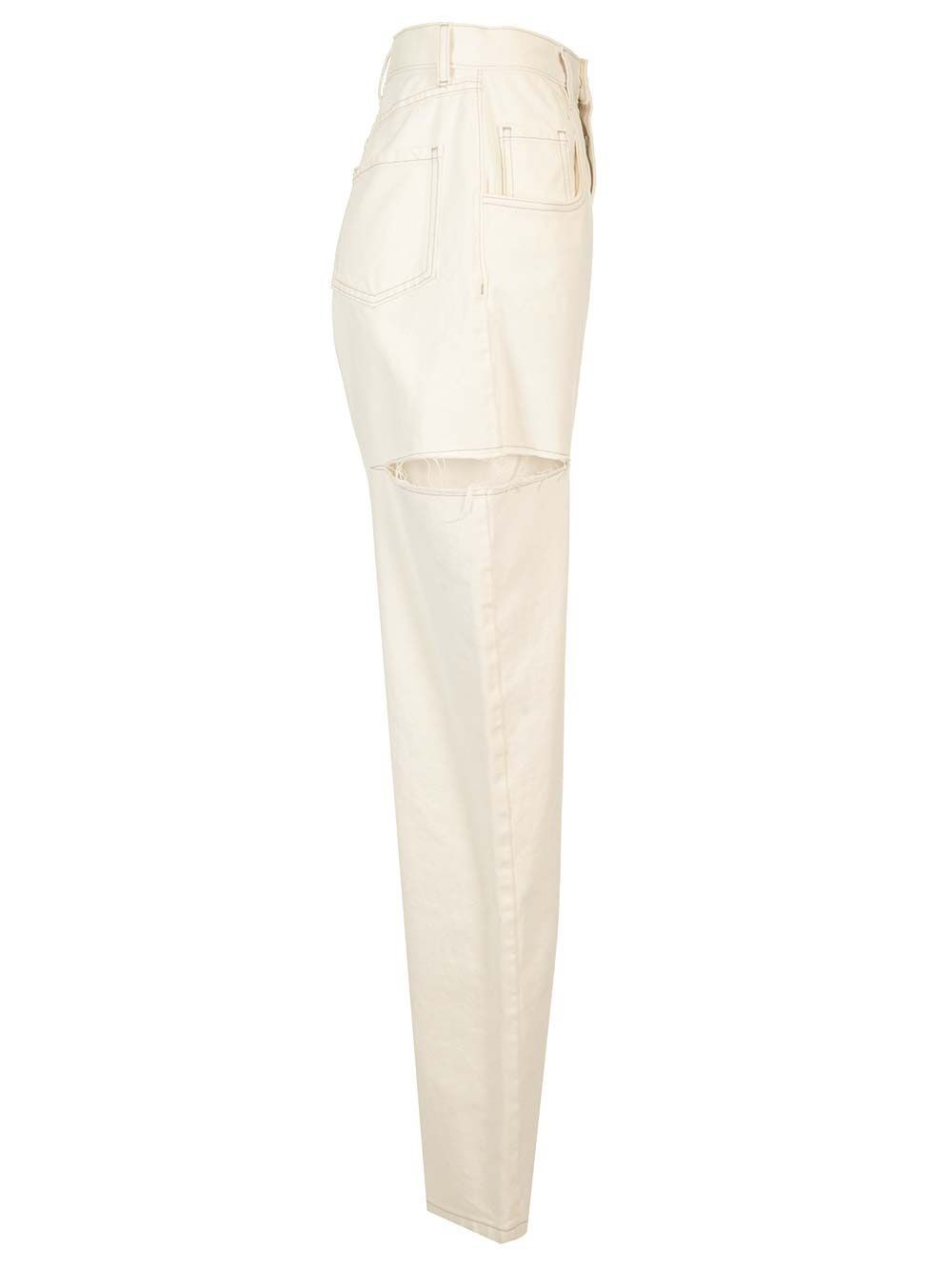 Al Duca D'Aosta Maison Margiela Jeans Ampi Con Strappi