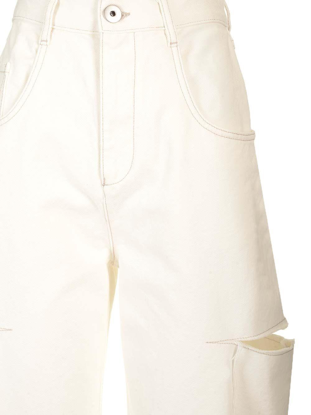 Al Duca D'Aosta Maison Margiela Jeans Ampi Con Strappi