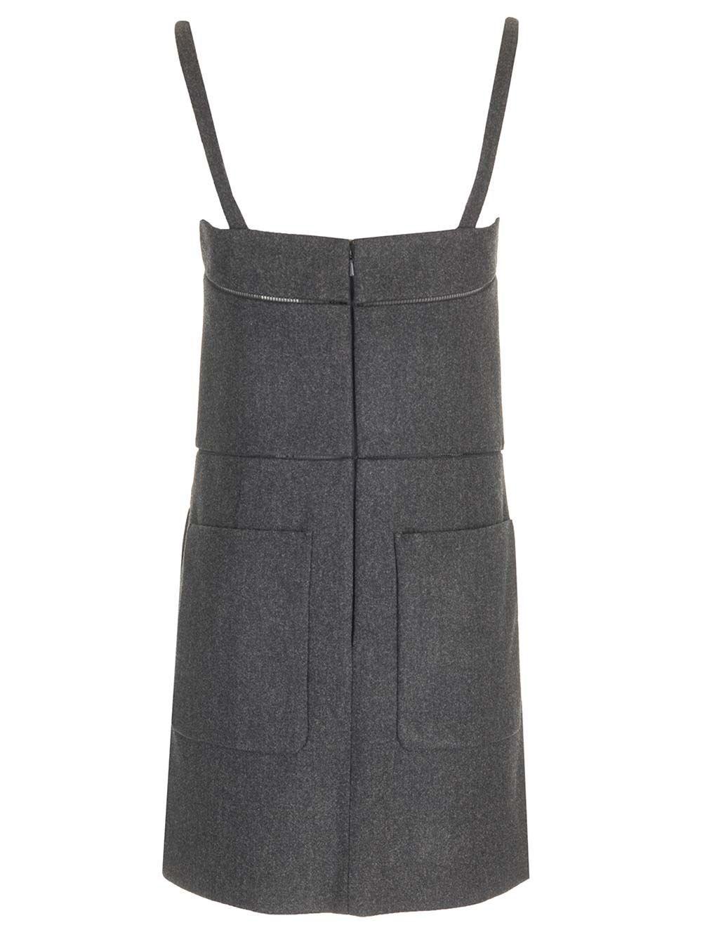 Al Duca D'Aosta Max Mara Abito Corto In Feltro Leggero Di Lana