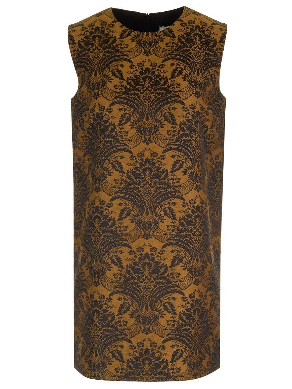 Al Duca D'Aosta Max Mara Abito smanicato in lana jacquard