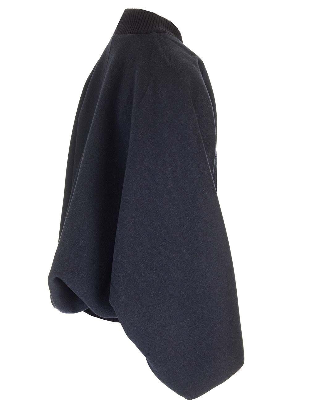 Al Duca D'Aosta Max Mara Cappotto Corto In Cashmere Blu Marino