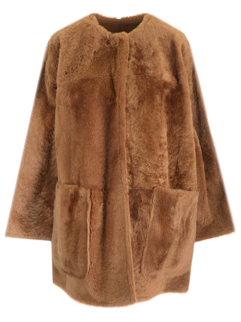 Al Duca D'Aosta Max Mara Cappotto reversibile in shearling