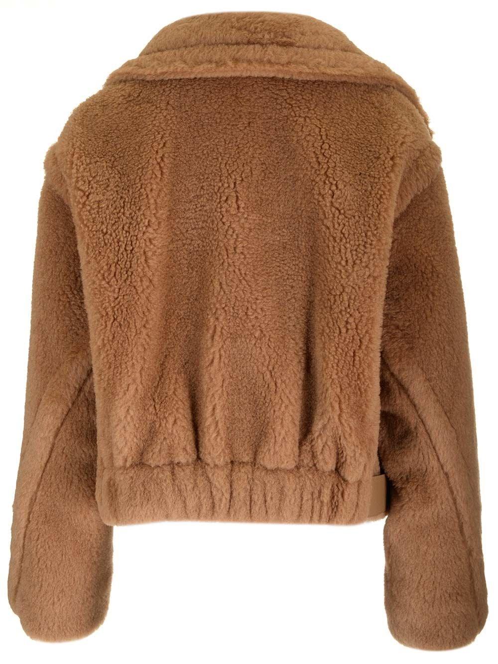 Al Duca D'Aosta Max Mara LOOK 24 - GARDONE TEDDY BIKER SILK CAMEL