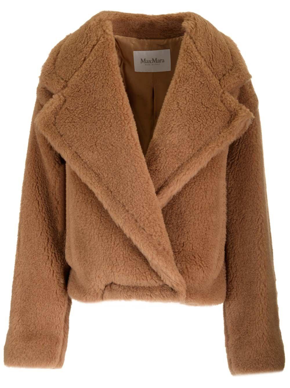 Al Duca D'Aosta Max Mara LOOK 24 - GARDONE TEDDY BIKER SILK CAMEL