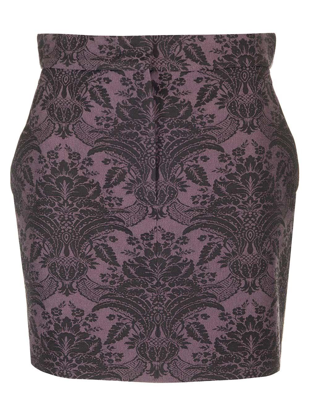 Al Duca D'Aosta Max Mara Mini gonna in lana jacquard