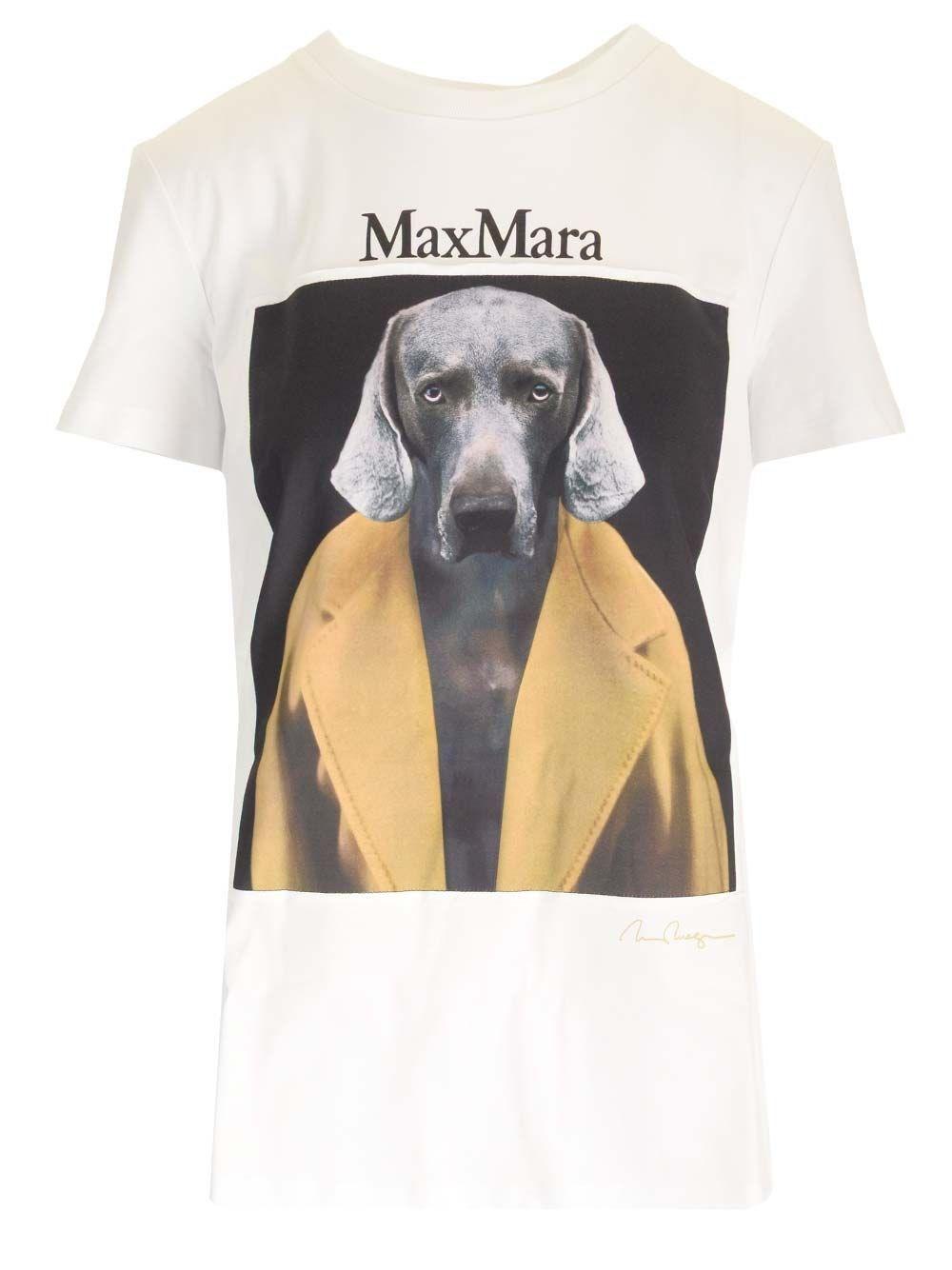 Al Duca D'Aosta Max Mara T-shirt in jersey con stampa