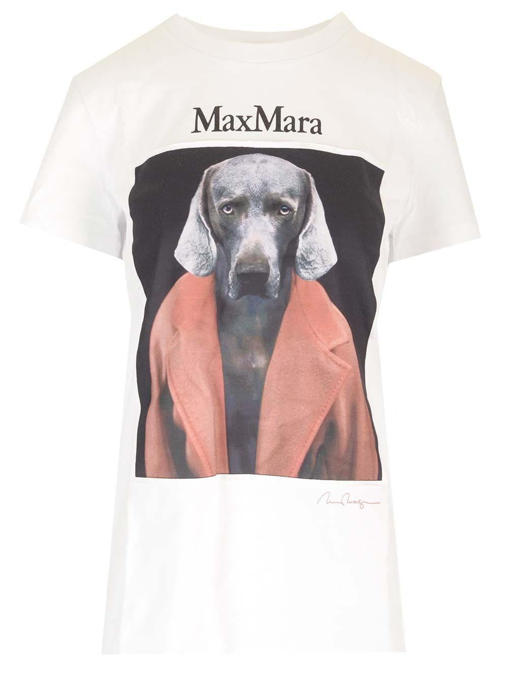 Al Duca D'Aosta Max Mara T-shirt in jersey con stampa
