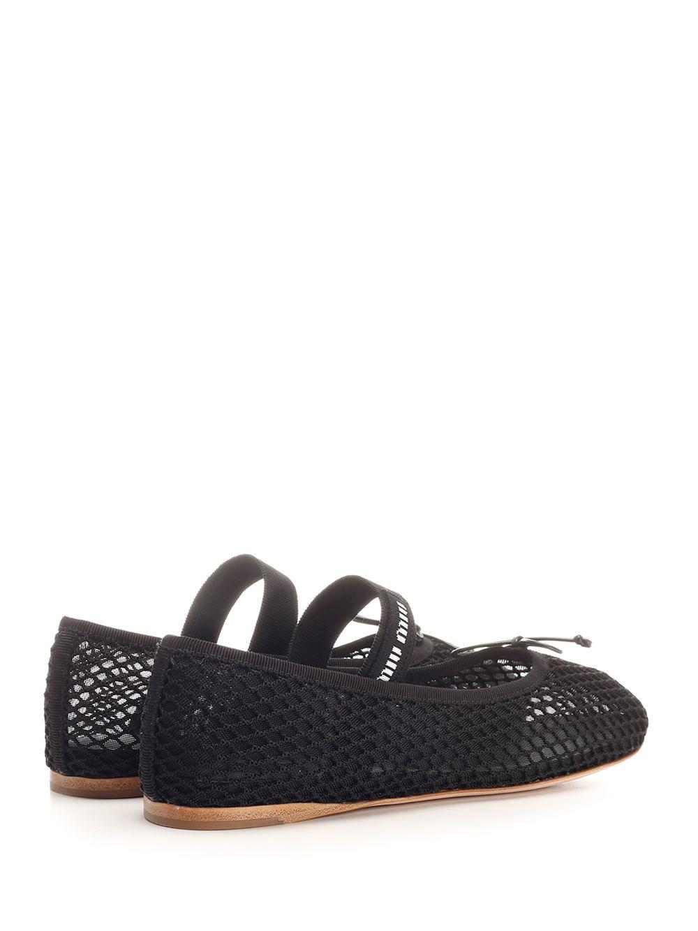 Al Duca D'Aosta Miu Miu Ballerine In Tessuto A Rete