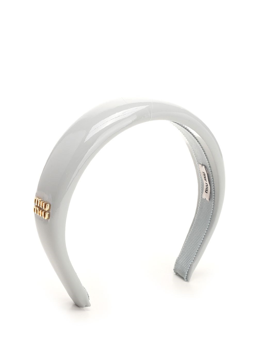 Al Duca D'Aosta Miu Miu Cerchietto In Pelle Verniciata