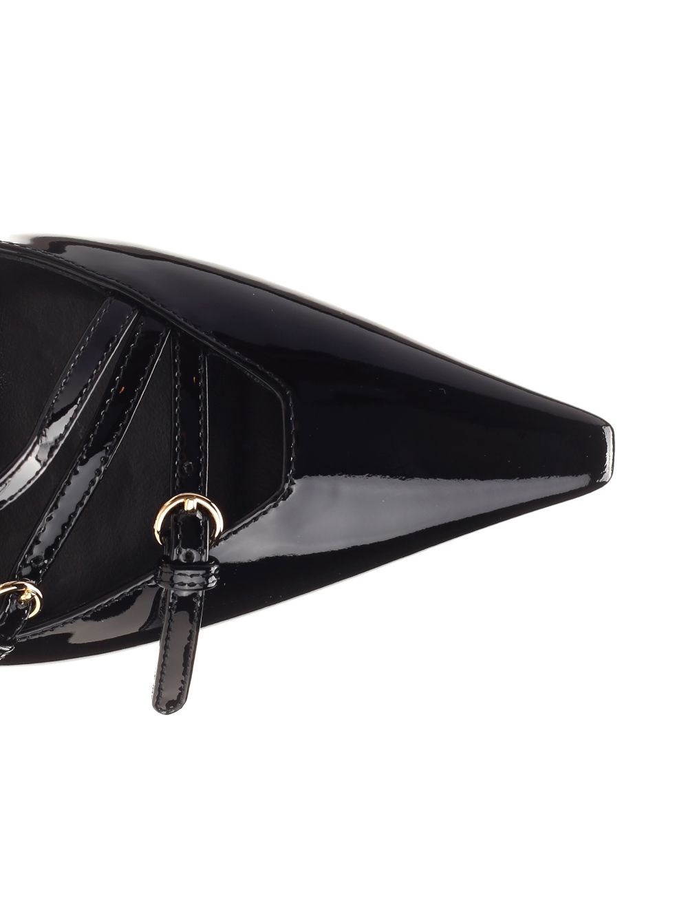 Al Duca D'Aosta Miu Miu Décolleté Slingback In Vernice Con Fibbie