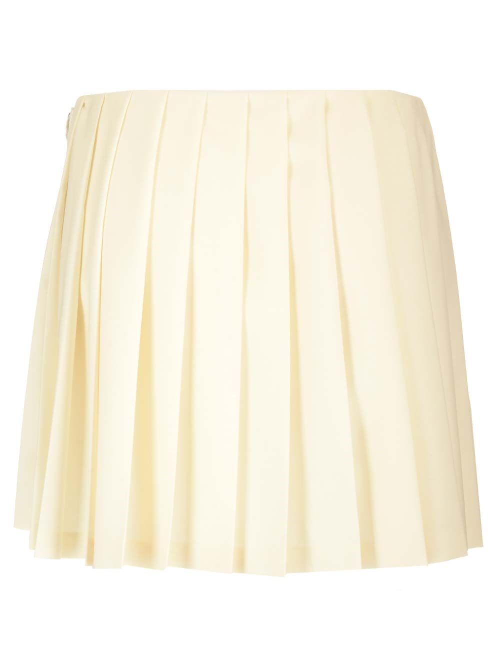 Al Duca D'Aosta Miu Miu Gonna Plisse' In Tela Mohair