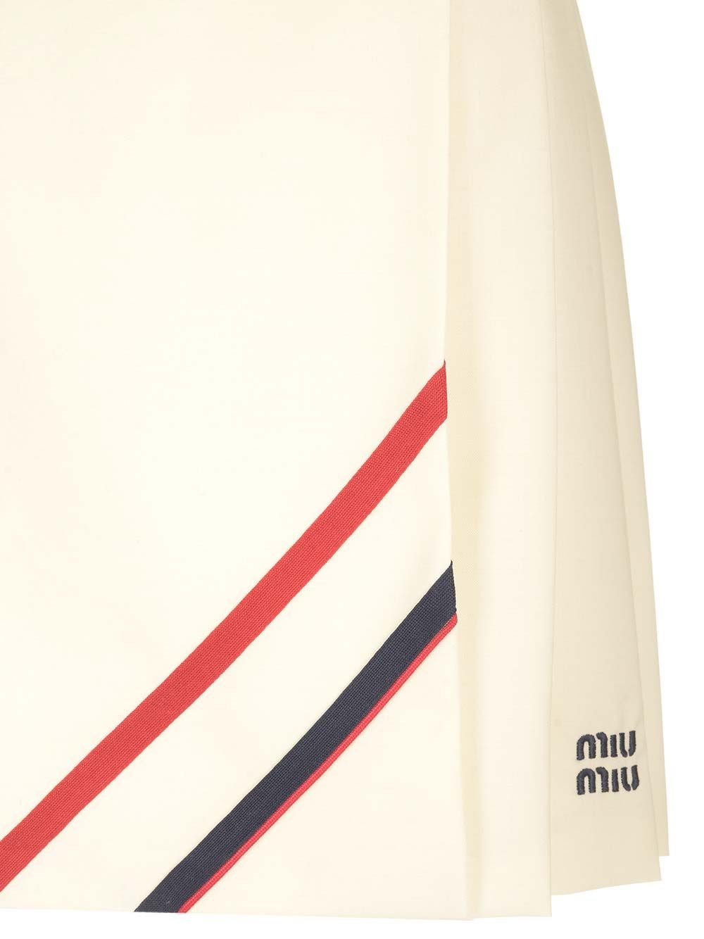 Al Duca D'Aosta Miu Miu Gonna Plisse' In Tela Mohair