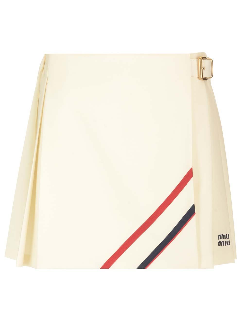 Al Duca D'Aosta Miu Miu Gonna plisse' in tela mohair