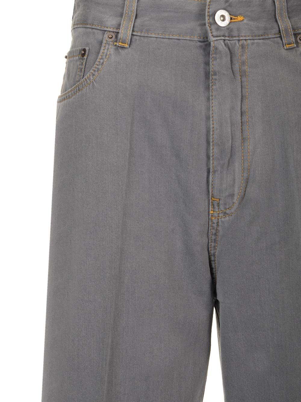 Al Duca D'Aosta Miu Miu Pantaloni In Denim Chambray