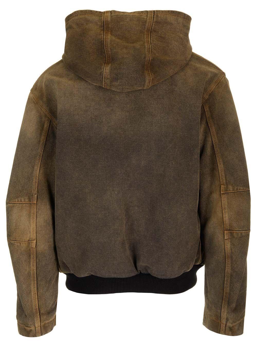 Al Duca D'Aosta Mm6 Maison Margiela Giacca In Denim Con Cappuccio