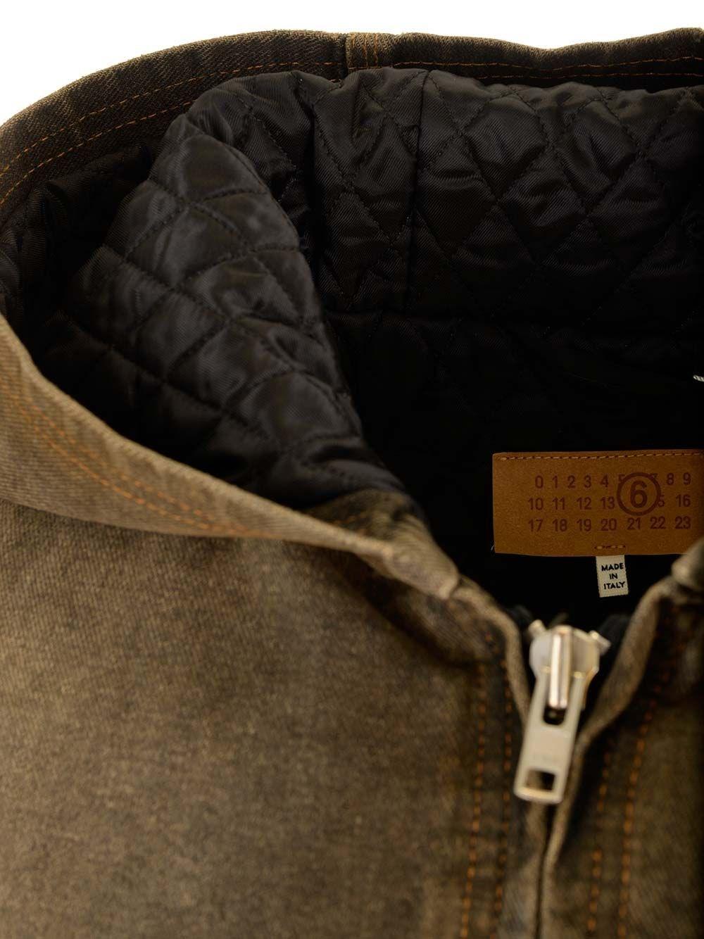 Al Duca D'Aosta Mm6 Maison Margiela Giacca In Denim Con Cappuccio