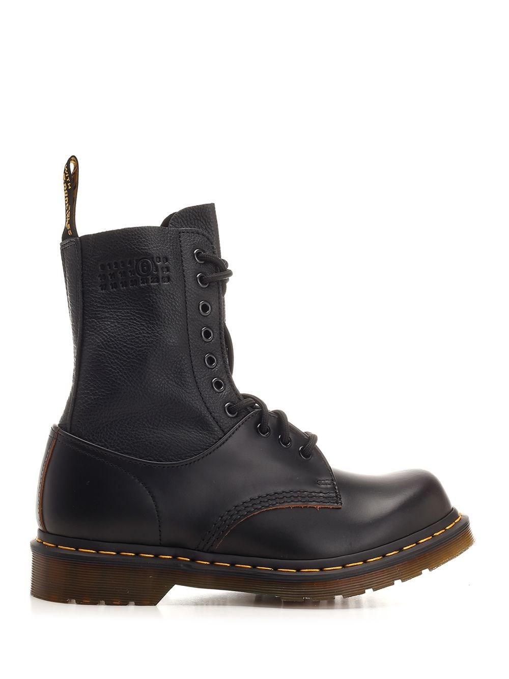 Al Duca D'Aosta Mm6 X Dr Martens MM6 x Dr Martens Combat boots in pelle
