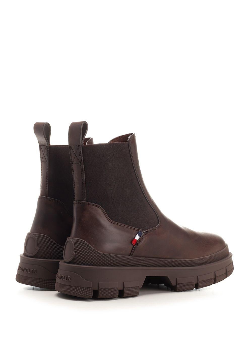 Al Duca D'Aosta Moncler Stivaletti Chelsea In Pelle Hevea