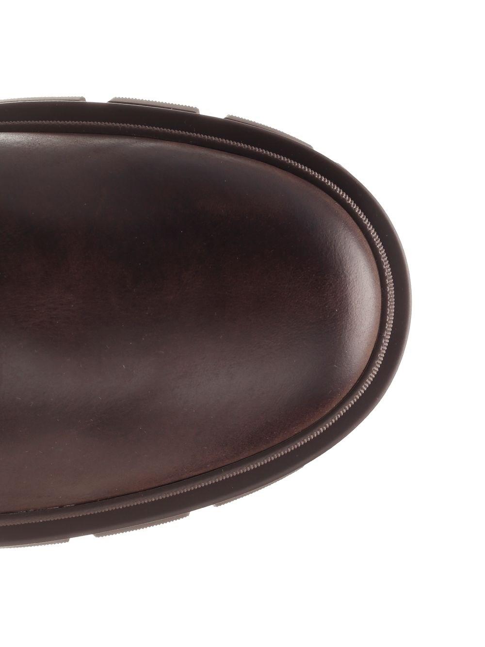 Al Duca D'Aosta Moncler Stivaletti Chelsea In Pelle Hevea