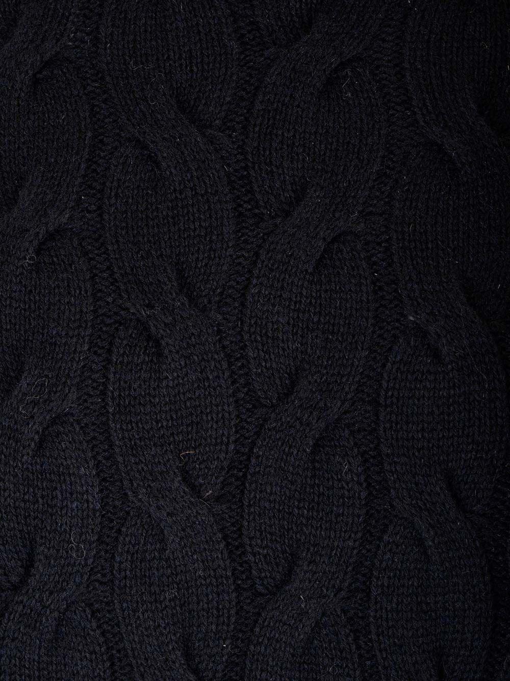 Al Duca D'Aosta Original Vintage Maglione Collo Alto Misto Cashmere