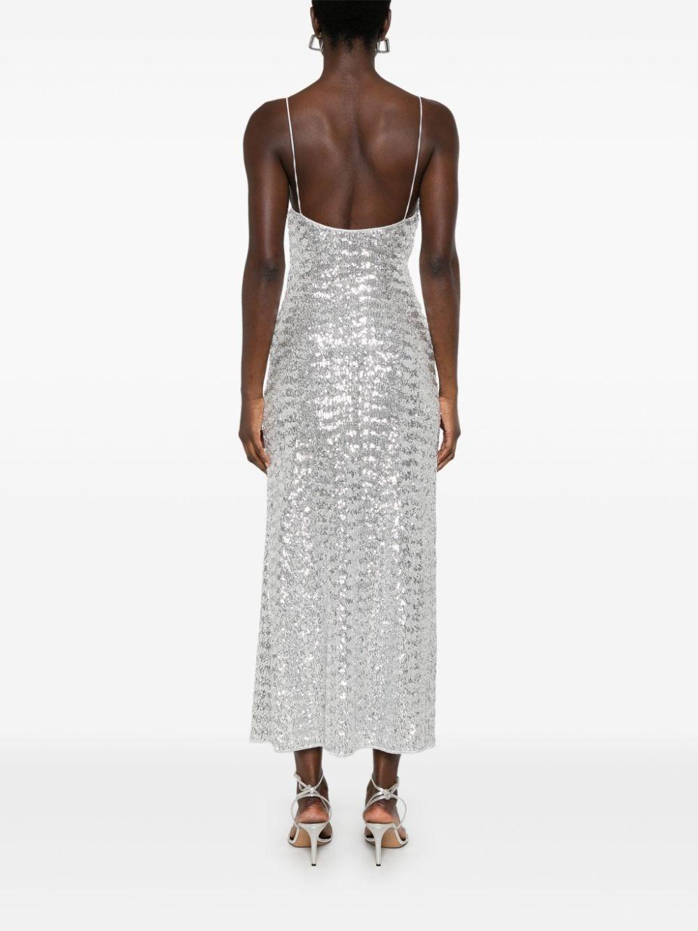 Al Duca D'Aosta Oseree Abito Sottoveste In Paillettes