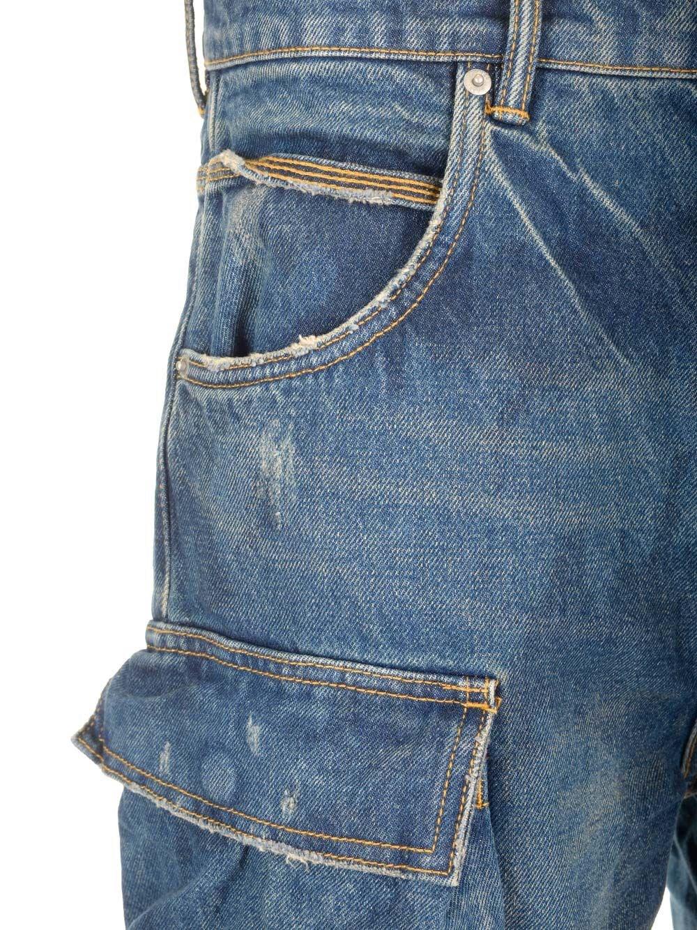 Al Duca D'Aosta Purple Jeans P018 Triple Pocket Cargo