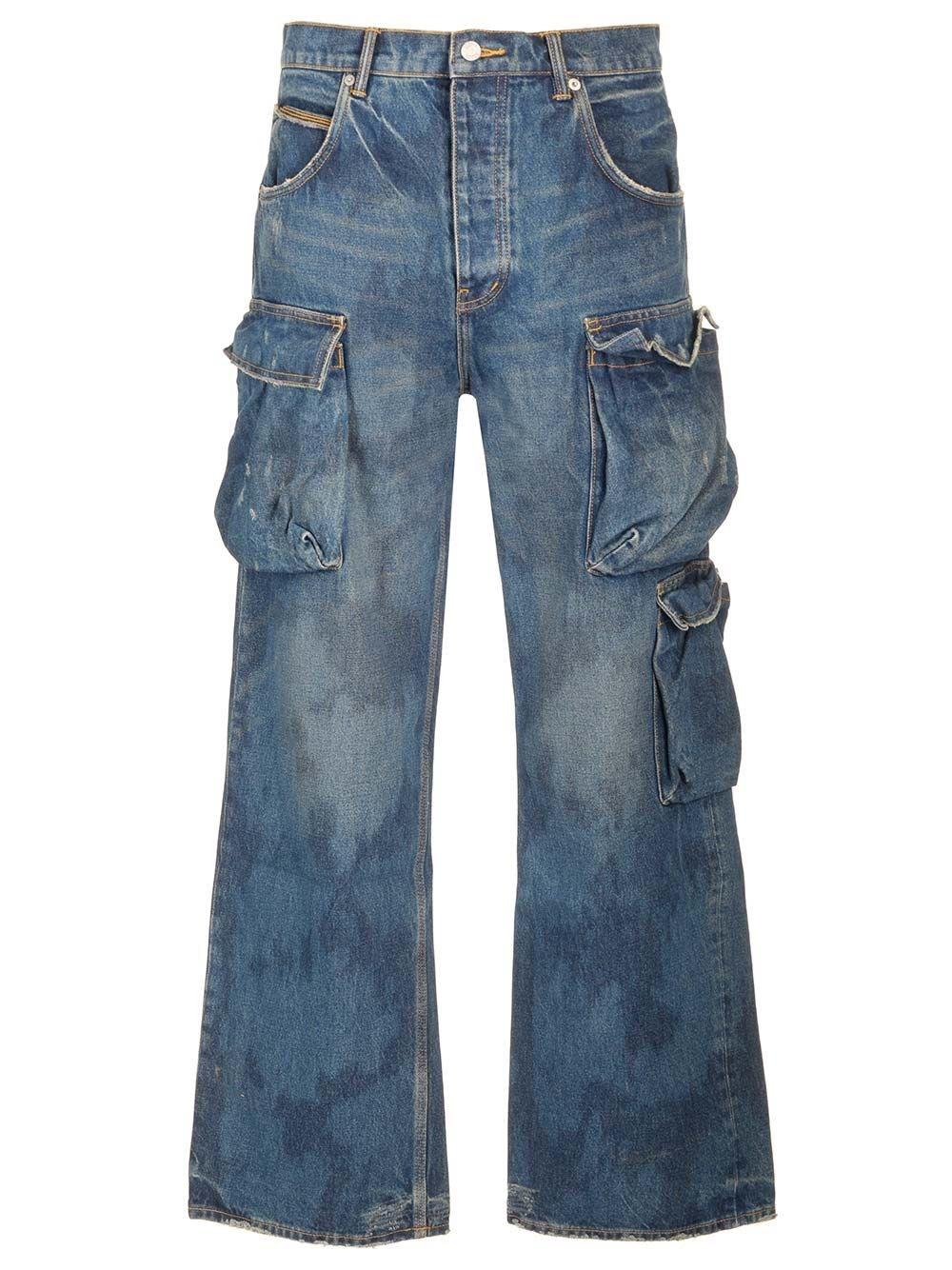 Al Duca D'Aosta Purple Jeans P018 Triple Pocket Cargo