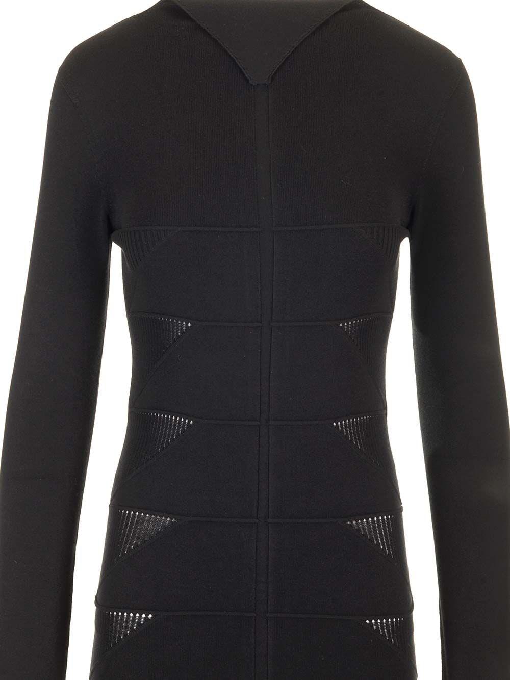 Al Duca D'Aosta Rick Owens Mini Abito In Maglia Di Viscosa