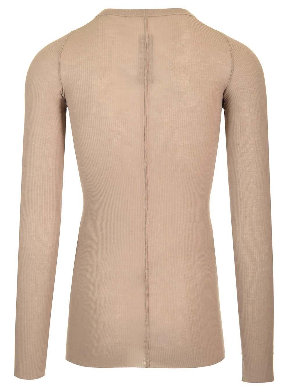 Al Duca D'Aosta Rick Owens T-SHIRT A MANICHE LUNGE BEIGE