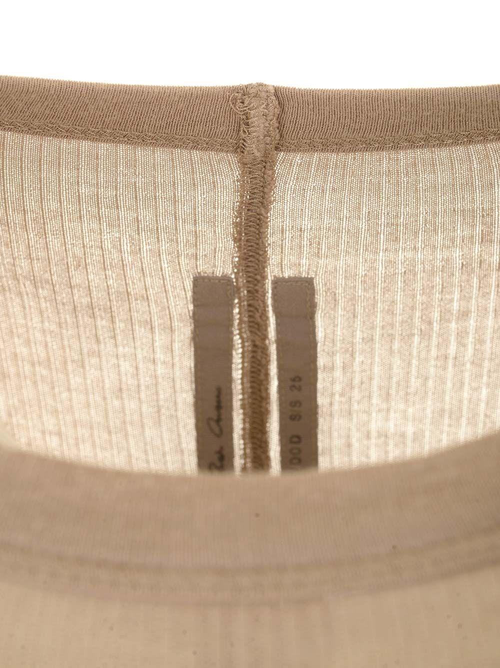 Al Duca D'Aosta Rick Owens T-SHIRT A MANICHE LUNGE BEIGE