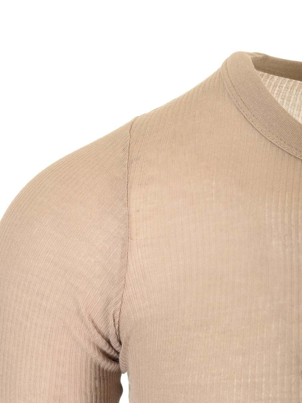 Al Duca D'Aosta Rick Owens T-SHIRT A MANICHE LUNGE BEIGE